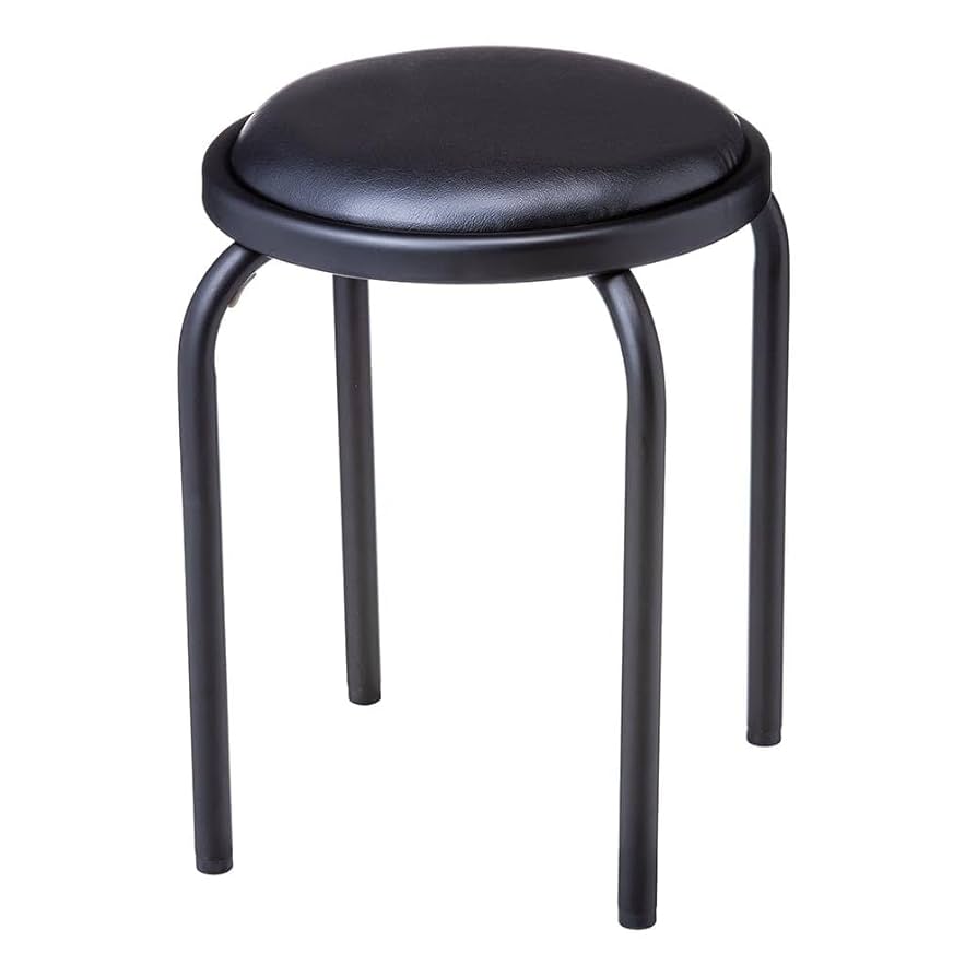 Amazon｜カインズ(CAINZ) クッション付きスツール ブラック 幅